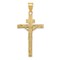 14K Two Tone Gold Inri Crucifix Pendant Charm Jewelry 44 x 21 mm